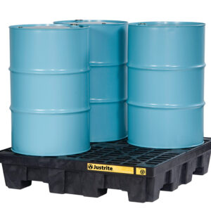 28635 Tarima Antiderrames para 4 Tambores Cap. 276 lts y 2,268 kgs de carga