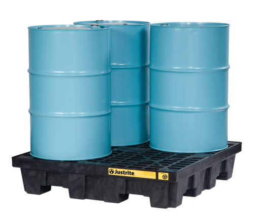 28635 Tarima Antiderrames para 4 Tambores Cap. 276 lts y 2,268 kgs de carga