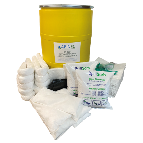 KIT-200H Kit Antiderrames Hidrocarburos de 55 Galones