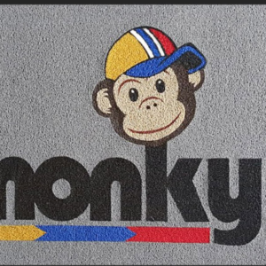 Tapete de rizo con y sin logotipo