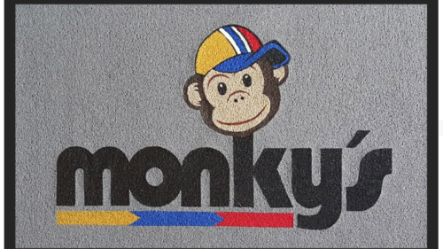 Tapete de rizo con y sin logotipo