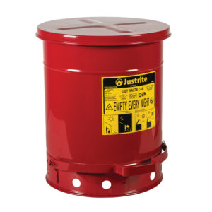09300 Bidón para Desechos Aceitosos  Cap. 34 lts  Rojo