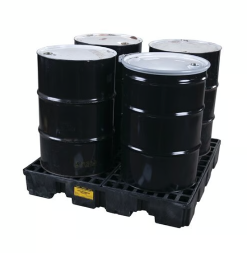 1645B Tarima Antiderrames para 4 Tambores Cap. 249.8 lts y 3,628.8 kgs de carga