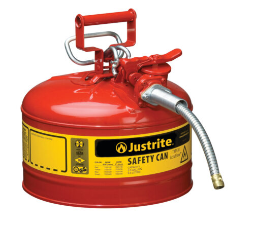 7225120 Bidón de Seguridad de Acero Tipo II  Cap. 9.5 lts  Rojo